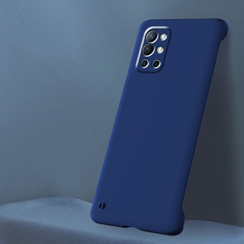 Hard Rigid Plastic Matte Finish Frameless Case Back Cover for OnePlus 9R 5G Blue