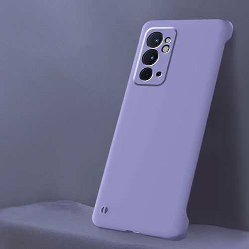 Hard Rigid Plastic Matte Finish Frameless Case Back Cover for OnePlus 9RT 5G Clove Purple