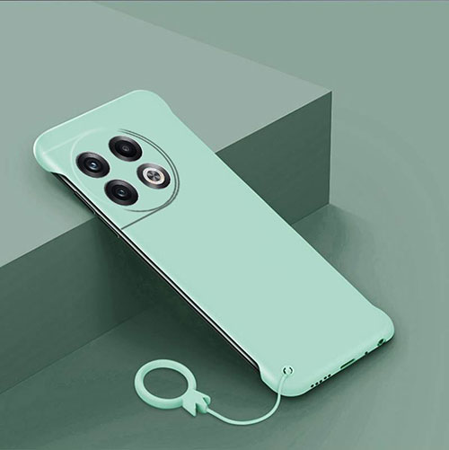 Hard Rigid Plastic Matte Finish Frameless Case Back Cover for OnePlus Ace 2 Pro 5G Matcha Green