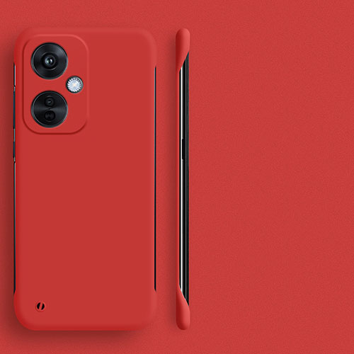 Hard Rigid Plastic Matte Finish Frameless Case Back Cover for Oppo K11x 5G Red