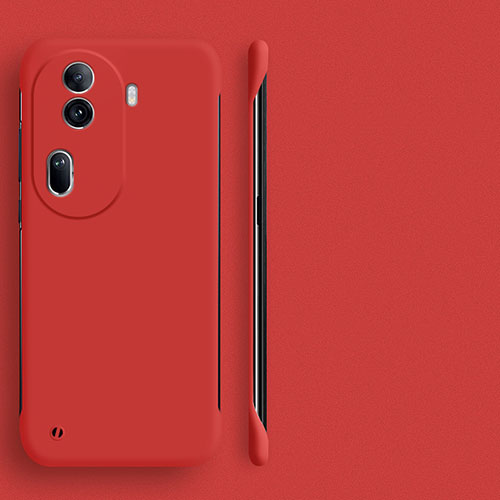 Hard Rigid Plastic Matte Finish Frameless Case Back Cover for Oppo Reno11 Pro 5G Red