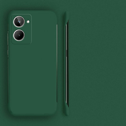 Hard Rigid Plastic Matte Finish Frameless Case Back Cover for Realme 10 4G Midnight Green