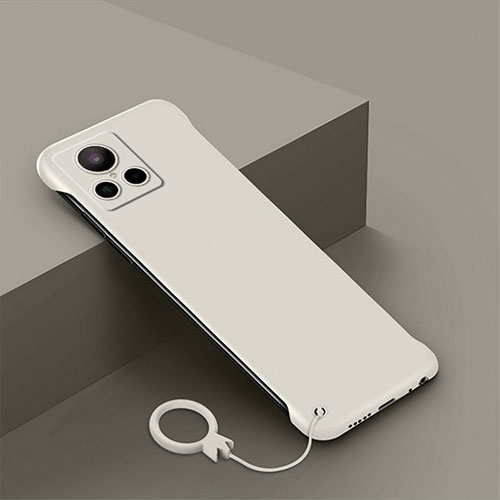 Hard Rigid Plastic Matte Finish Frameless Case Back Cover for Realme GT2 Master Explorer White