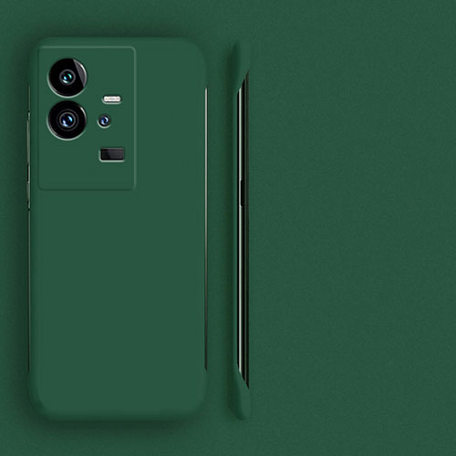 Hard Rigid Plastic Matte Finish Frameless Case Back Cover for Vivo iQOO 11 5G Midnight Green