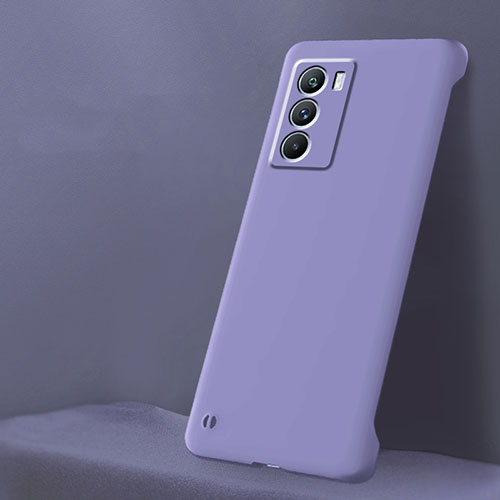 Hard Rigid Plastic Matte Finish Frameless Case Back Cover for Vivo iQOO 9 SE 5G Clove Purple