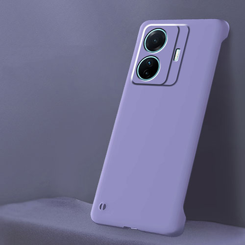 Hard Rigid Plastic Matte Finish Frameless Case Back Cover for Vivo iQOO Z6 Pro 5G Clove Purple