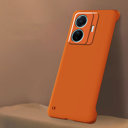 Hard Rigid Plastic Matte Finish Frameless Case Back Cover for Vivo iQOO Z6 Pro 5G Orange