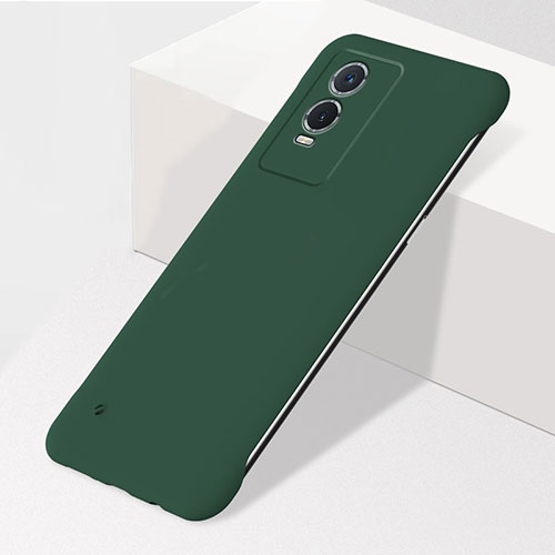 Hard Rigid Plastic Matte Finish Frameless Case Back Cover for Vivo Y76s 5G Midnight Green