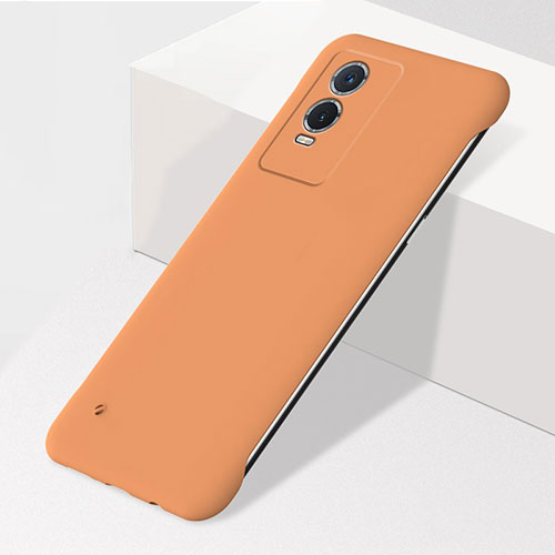 Hard Rigid Plastic Matte Finish Frameless Case Back Cover for Vivo Y76s 5G Orange