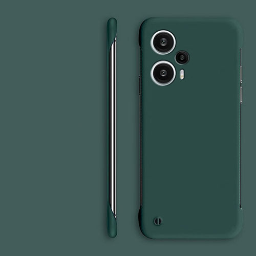 Hard Rigid Plastic Matte Finish Frameless Case Back Cover for Xiaomi Poco F5 5G Green