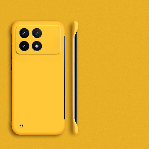 Hard Rigid Plastic Matte Finish Frameless Case Back Cover for Xiaomi Redmi K70 Pro 5G Yellow