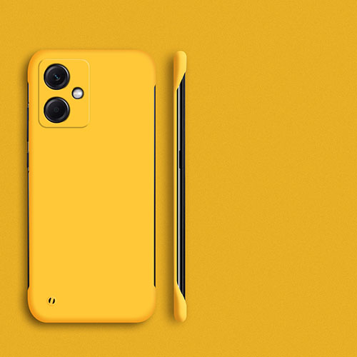 Hard Rigid Plastic Matte Finish Frameless Case Back Cover for Xiaomi Redmi Note 12R Pro 5G Yellow