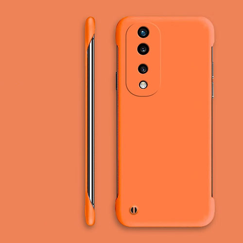 Hard Rigid Plastic Matte Finish Frameless Case Back Cover P01 for Huawei Honor 70 Pro 5G Orange