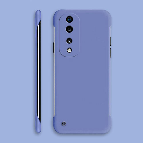 Hard Rigid Plastic Matte Finish Frameless Case Back Cover P01 for Huawei Honor 70 Pro+ Plus 5G Lavender Gray