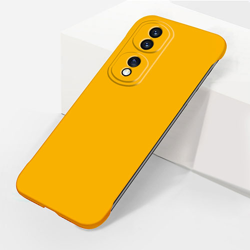 Hard Rigid Plastic Matte Finish Frameless Case Back Cover P01 for Huawei Honor 80 Pro 5G Yellow