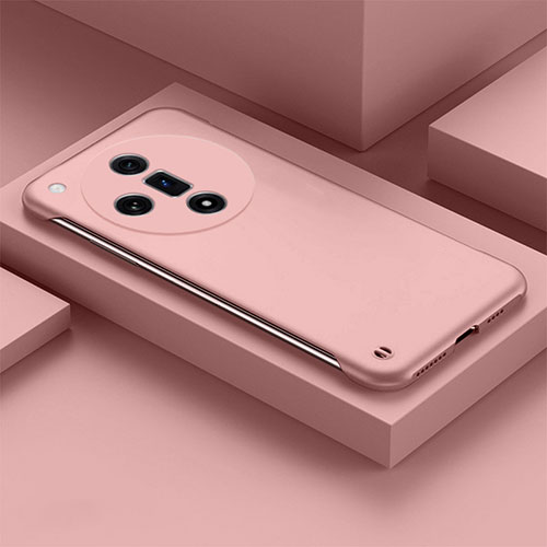 Hard Rigid Plastic Matte Finish Frameless Case Back Cover P01 for Oppo Find X7 Ultra 5G Pink
