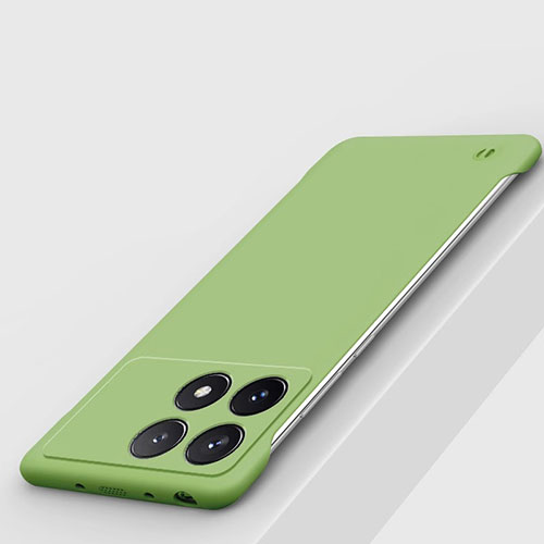 Hard Rigid Plastic Matte Finish Frameless Case Back Cover P01 for Xiaomi Redmi K70 Pro 5G Matcha Green