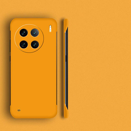 Hard Rigid Plastic Matte Finish Frameless Case Back Cover P02 for Vivo X90 Pro 5G Yellow