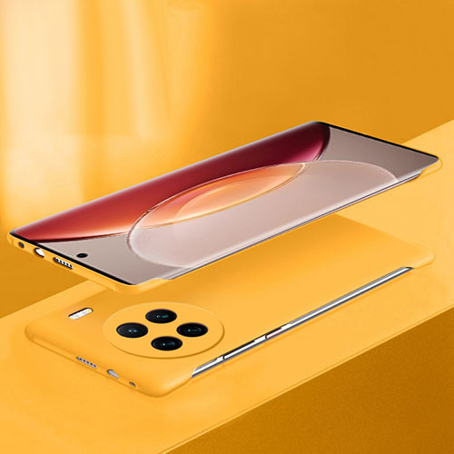 Hard Rigid Plastic Matte Finish Frameless Case Back Cover P03 for Vivo X90 5G Yellow