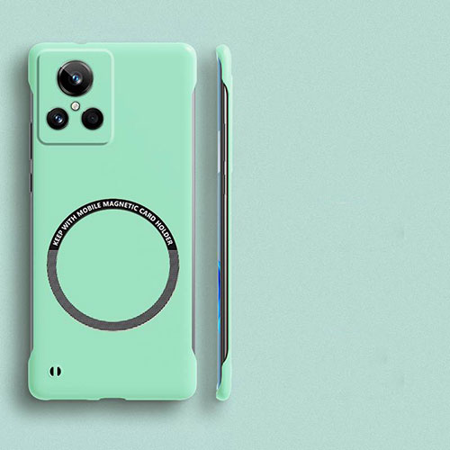 Hard Rigid Plastic Matte Finish Frameless Case Back Cover with Mag-Safe Magnetic for Realme GT Neo3 5G Matcha Green