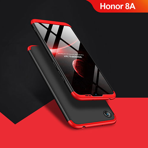 Hard Rigid Plastic Matte Finish Front and Back Case 360 Degrees for Huawei Y6 Prime (2019) Black