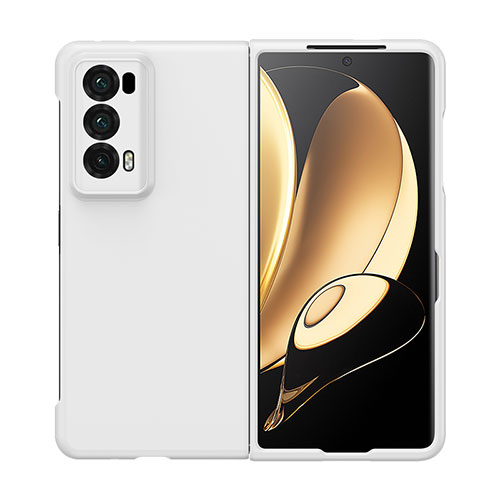 Hard Rigid Plastic Matte Finish Front and Back Cover Case 360 Degrees BH1 for Huawei Honor Magic V2 5G White