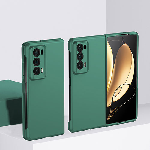 Hard Rigid Plastic Matte Finish Front and Back Cover Case 360 Degrees BH2 for Huawei Honor Magic V2 5G Green