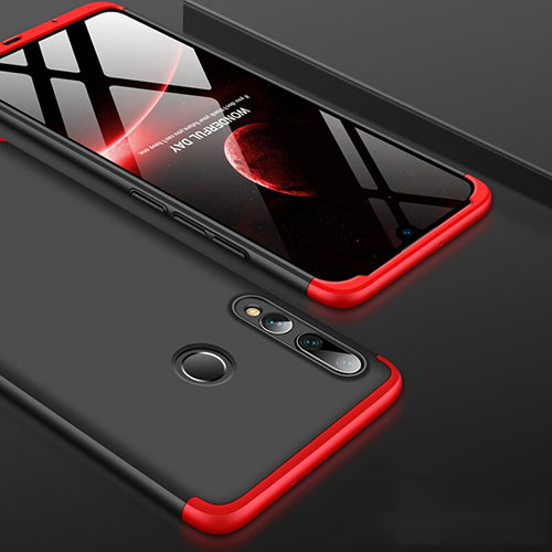 Hard Rigid Plastic Matte Finish Front and Back Cover Case 360 Degrees for Huawei Honor 20E Red and Black