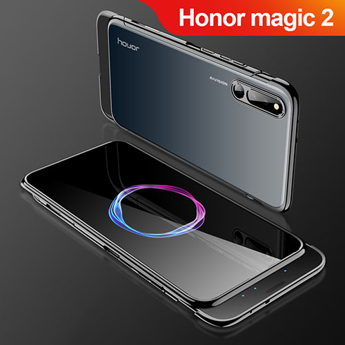 Hard Rigid Plastic Matte Finish Front and Back Cover Case 360 Degrees for Huawei Honor Magic 2 Black