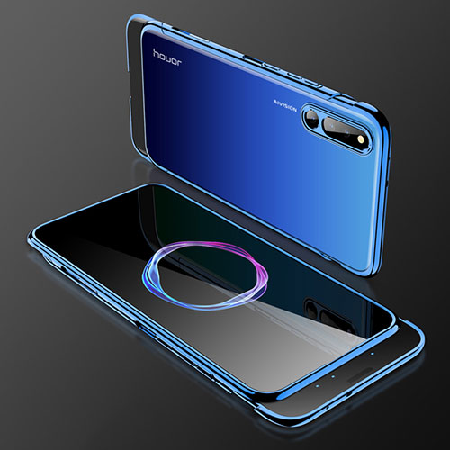 Hard Rigid Plastic Matte Finish Front and Back Cover Case 360 Degrees for Huawei Honor Magic 2 Blue