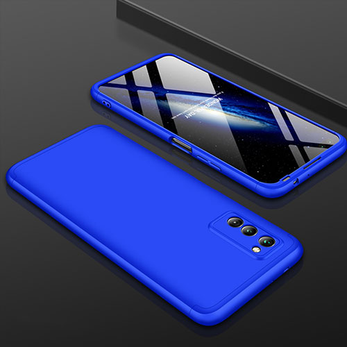 Hard Rigid Plastic Matte Finish Front and Back Cover Case 360 Degrees for Huawei Honor View 30 5G Blue