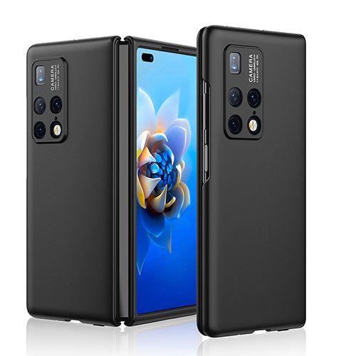 Hard Rigid Plastic Matte Finish Front and Back Cover Case 360 Degrees for Huawei Mate X2 Black