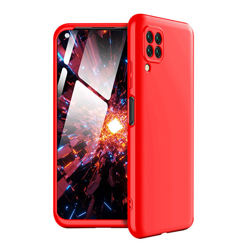 Hard Rigid Plastic Matte Finish Front and Back Cover Case 360 Degrees for Huawei Nova 7i Red