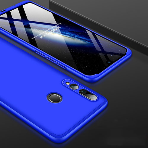 Hard Rigid Plastic Matte Finish Front and Back Cover Case 360 Degrees for Huawei P Smart+ Plus (2019) Blue