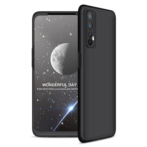 Hard Rigid Plastic Matte Finish Front and Back Cover Case 360 Degrees for Realme Narzo 20 Pro Black