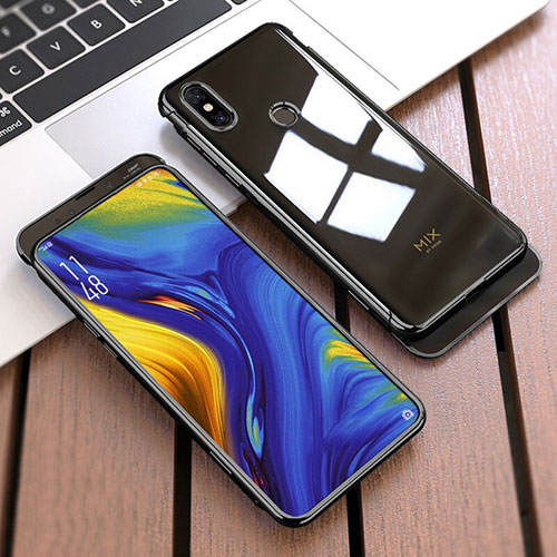 Hard Rigid Plastic Matte Finish Front and Back Cover Case 360 Degrees for Xiaomi Mi Mix 3 Black