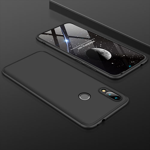 Hard Rigid Plastic Matte Finish Front and Back Cover Case 360 Degrees for Xiaomi Redmi 7 Black