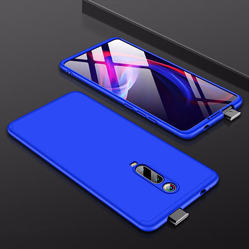 Hard Rigid Plastic Matte Finish Front and Back Cover Case 360 Degrees for Xiaomi Redmi K20 Pro Blue