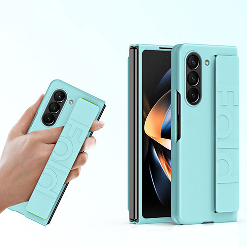 Hard Rigid Plastic Matte Finish Front and Back Cover Case 360 Degrees HD1 for Samsung Galaxy Z Fold5 5G Green