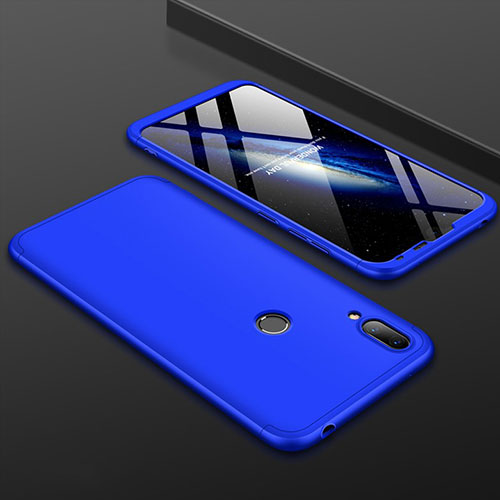 Hard Rigid Plastic Matte Finish Front and Back Cover Case 360 Degrees M01 for Huawei Y7 Pro (2019) Blue