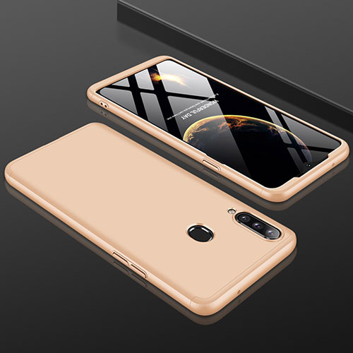 Hard Rigid Plastic Matte Finish Front and Back Cover Case 360 Degrees M01 for Samsung Galaxy A20s Gold