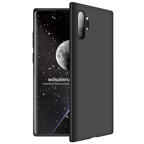 Hard Rigid Plastic Matte Finish Front and Back Cover Case 360 Degrees M01 for Samsung Galaxy Note 10 Plus Black