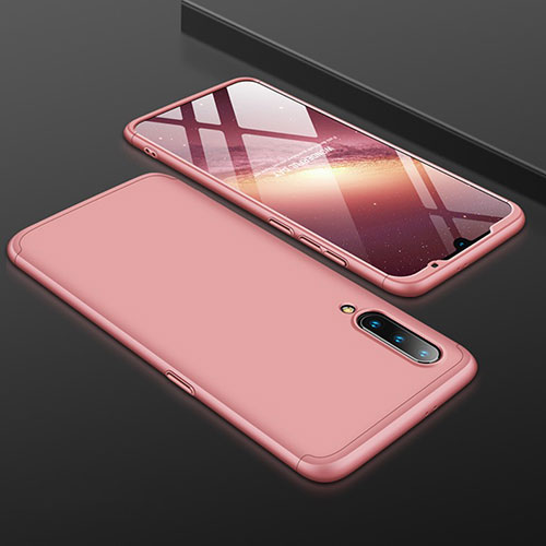 Hard Rigid Plastic Matte Finish Front and Back Cover Case 360 Degrees M01 for Xiaomi Mi 9 Lite Rose Gold