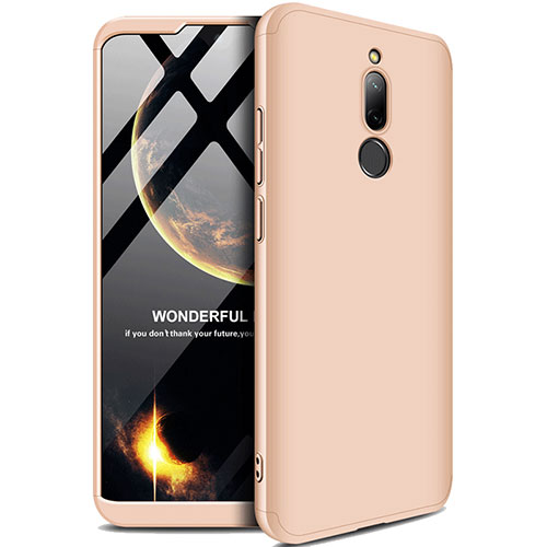 Hard Rigid Plastic Matte Finish Front and Back Cover Case 360 Degrees M01 for Xiaomi Redmi 8 Gold