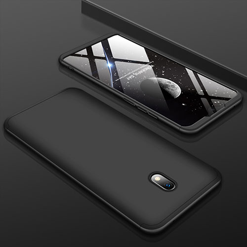 Hard Rigid Plastic Matte Finish Front and Back Cover Case 360 Degrees M01 for Xiaomi Redmi 8A Black