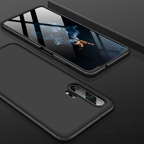 Hard Rigid Plastic Matte Finish Front and Back Cover Case 360 Degrees P01 for Huawei Honor 20 Pro Black