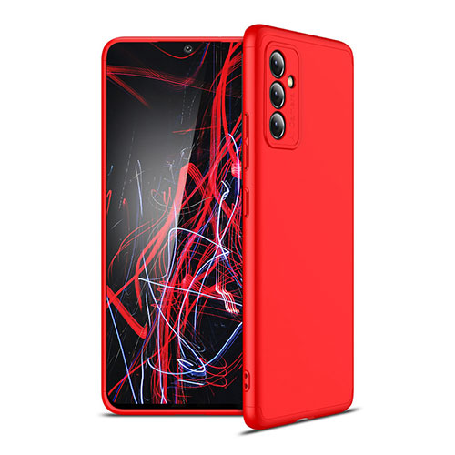 Hard Rigid Plastic Matte Finish Front and Back Cover Case 360 Degrees P01 for Samsung Galaxy A82 5G Red