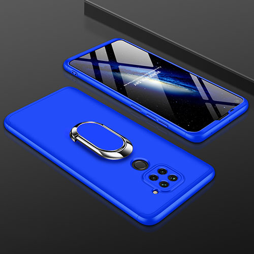 Hard Rigid Plastic Matte Finish Front and Back Cover Case 360 Degrees P01 for Xiaomi Redmi 10X 4G Blue