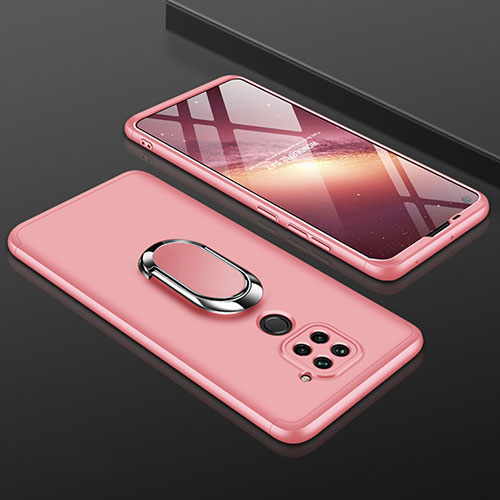 Hard Rigid Plastic Matte Finish Front and Back Cover Case 360 Degrees P01 for Xiaomi Redmi 10X 4G Rose Gold