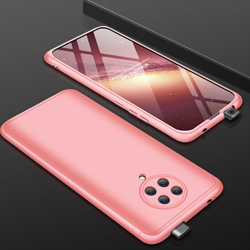 Hard Rigid Plastic Matte Finish Front and Back Cover Case 360 Degrees P01 for Xiaomi Redmi K30 Pro Zoom Rose Gold